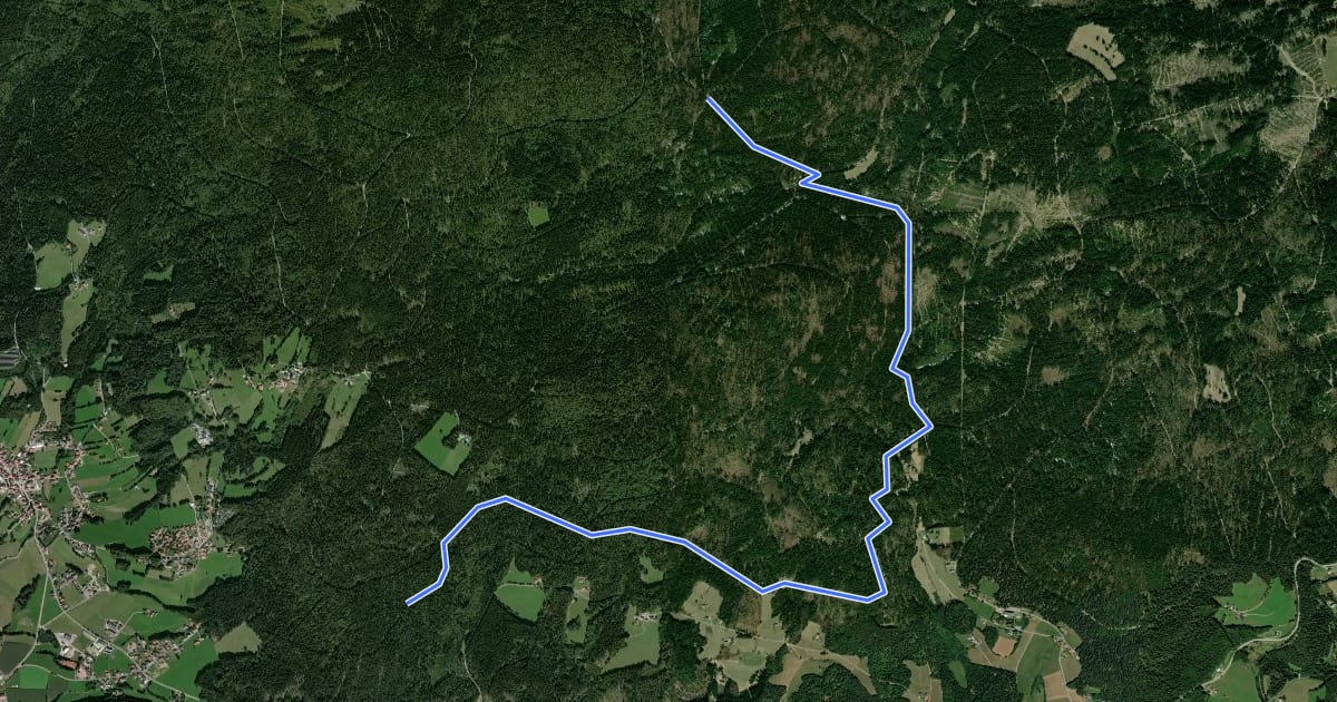 Маршрут Rundwanderweg 6 (Haidel) на спутниковом снимке