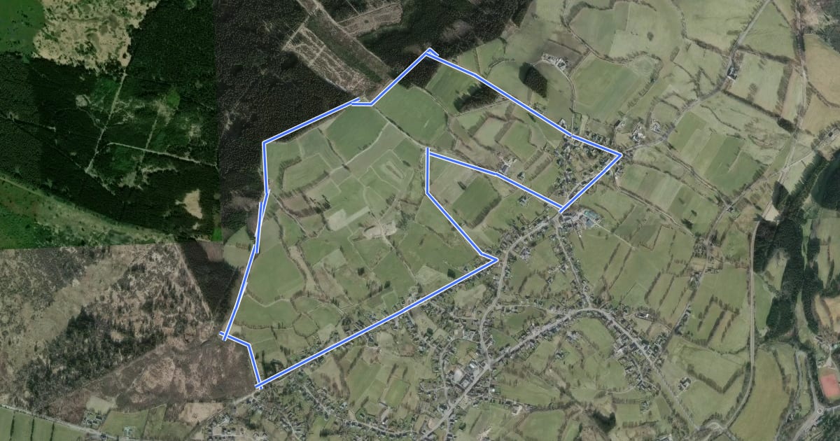 Маршрут Rundwanderweg 6 km на спутниковом снимке