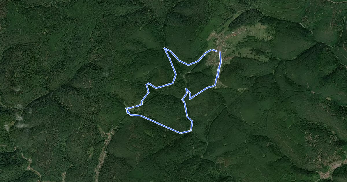 Маршрут Rundwanderweg 7 Esthal на спутниковом снимке