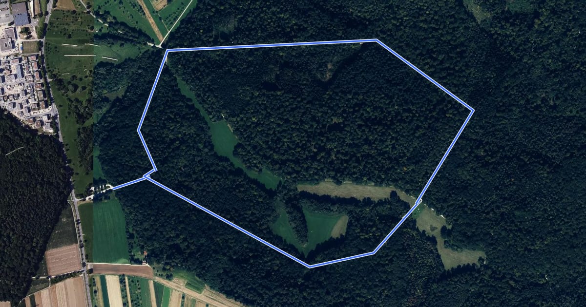 Маршрут Rundwanderweg A на спутниковом снимке