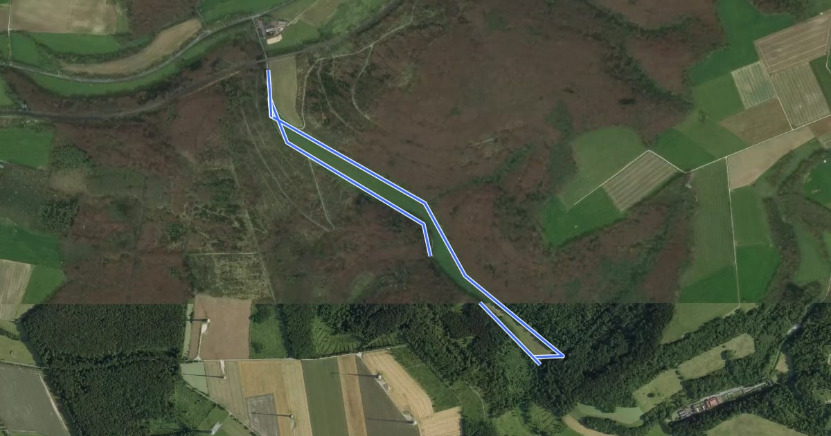 Маршрут Rundwanderweg A1 на спутниковом снимке