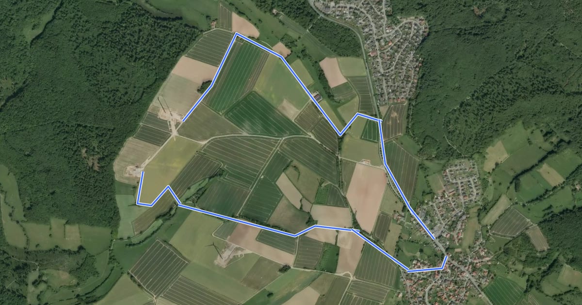 Маршрут Rundwanderweg A1 Bennerberg на спутниковом снимке
