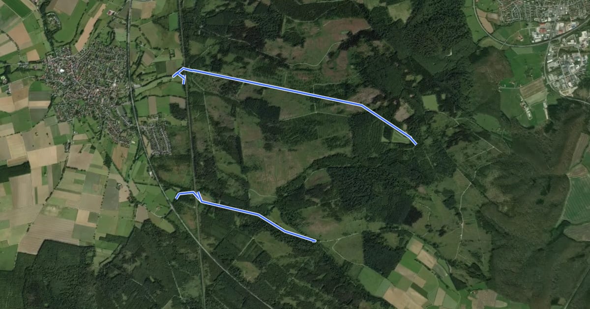 Маршрут Rundwanderweg A1 "Bodenthal" на спутниковом снимке