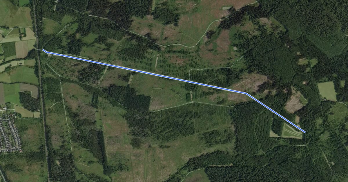 Маршрут Rundwanderweg A1 (Klusweg) на спутниковом снимке