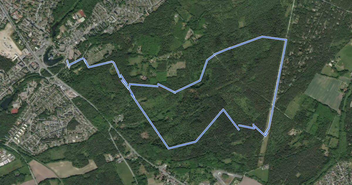 Маршрут Rundwanderweg A10 на спутниковом снимке