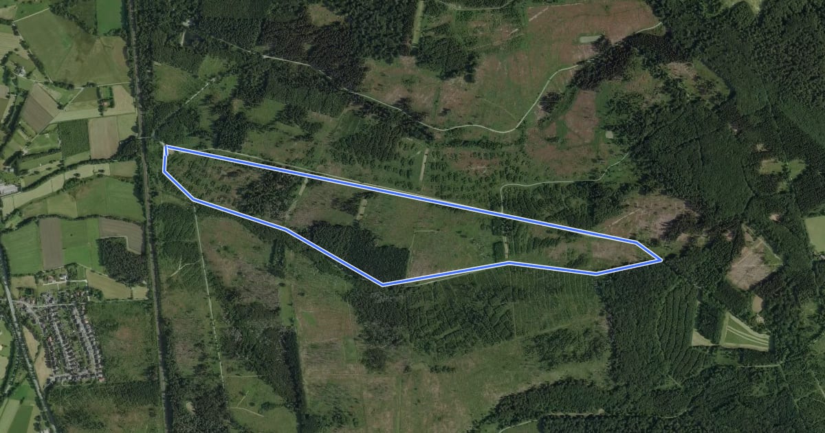 Маршрут Rundwanderweg A2 (Klusweg) на спутниковом снимке