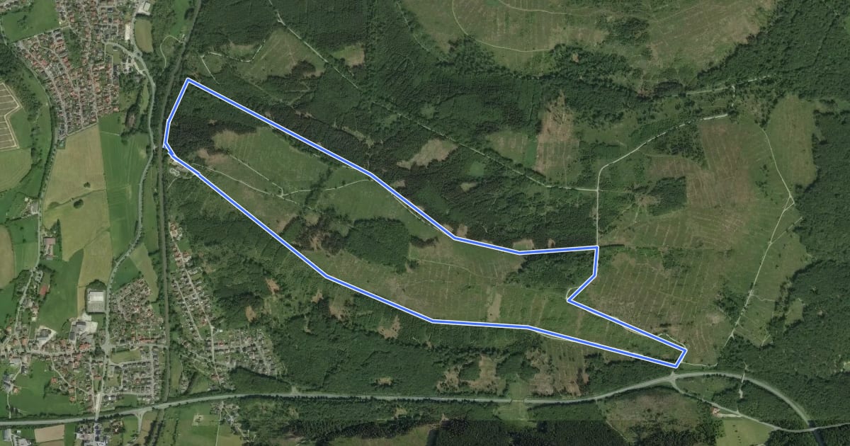 Маршрут Rundwanderweg A3 [Altenbeken Hossengrund] на спутниковом снимке