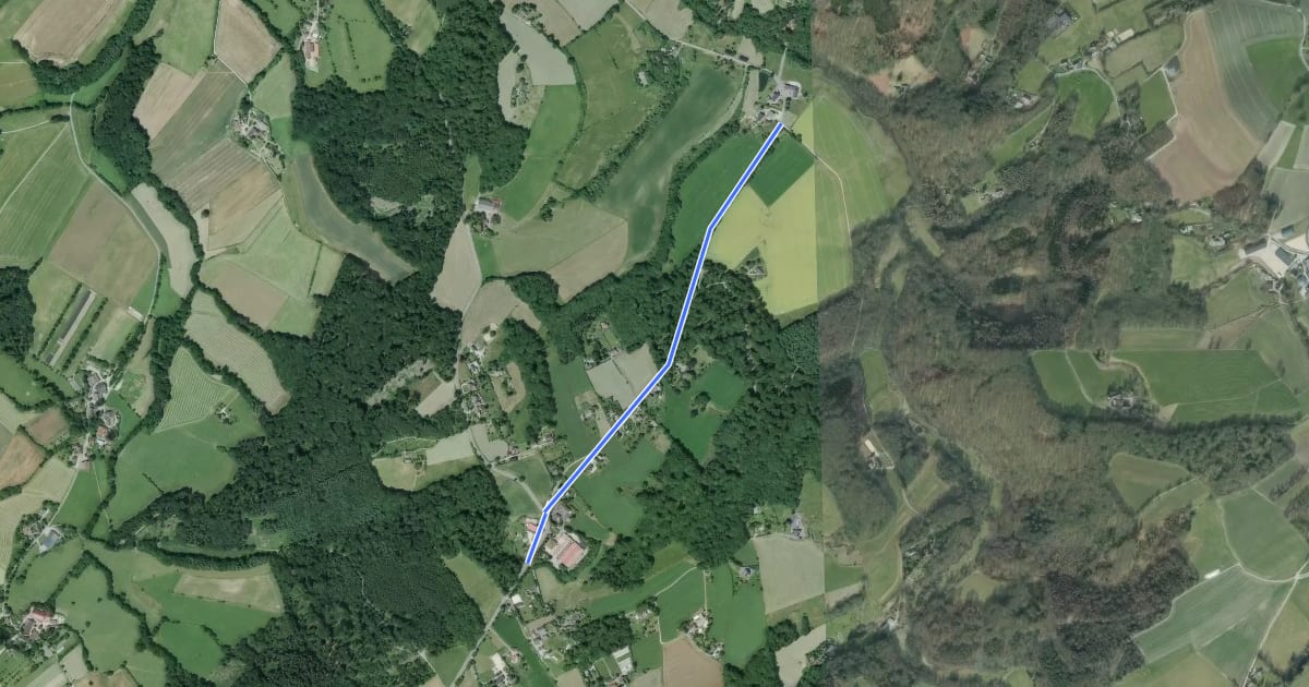 Маршрут Rundwanderweg A3 Deilbachmühle на спутниковом снимке