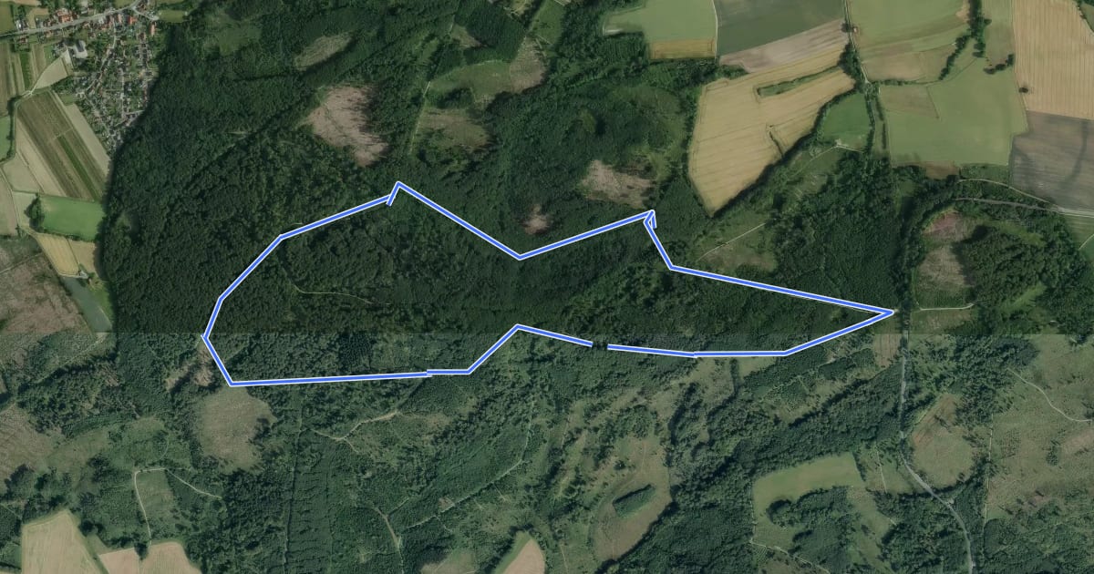 Маршрут Rundwanderweg A3 Gaffel на спутниковом снимке