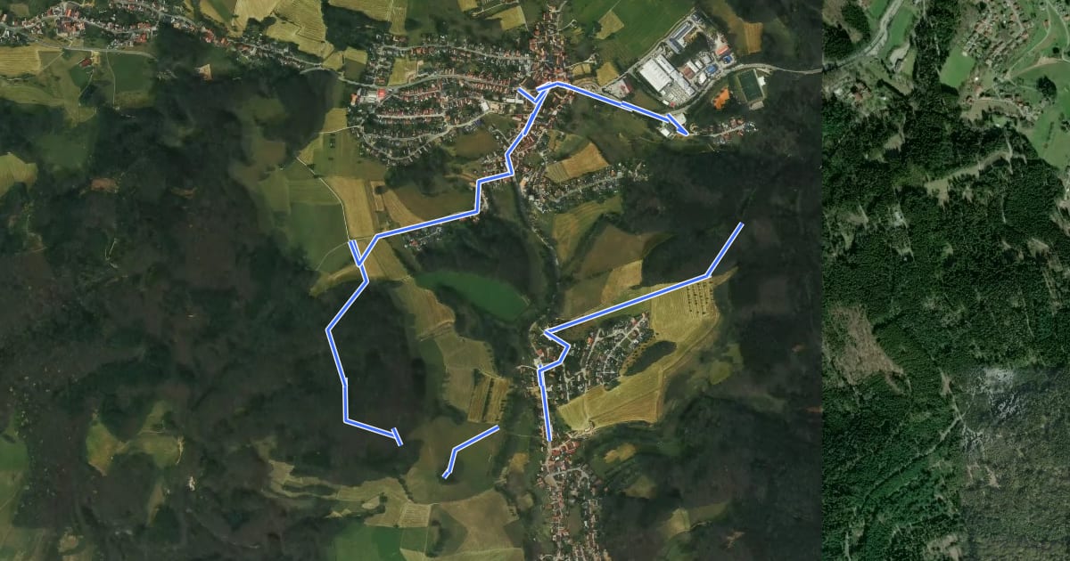 Маршрут Rundwanderweg Abtsteinach 7: Hohberg-Weg на спутниковом снимке