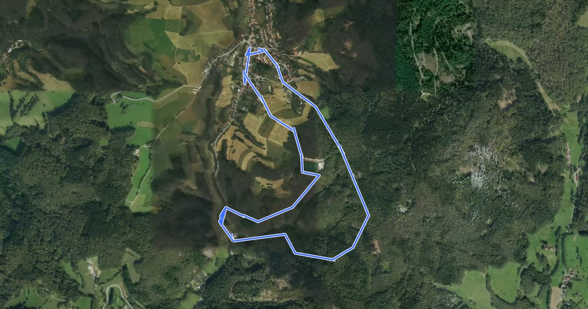 Маршрут Rundwanderweg Abtsteinach 9: Strobersklingen-Weg на спутниковом снимке