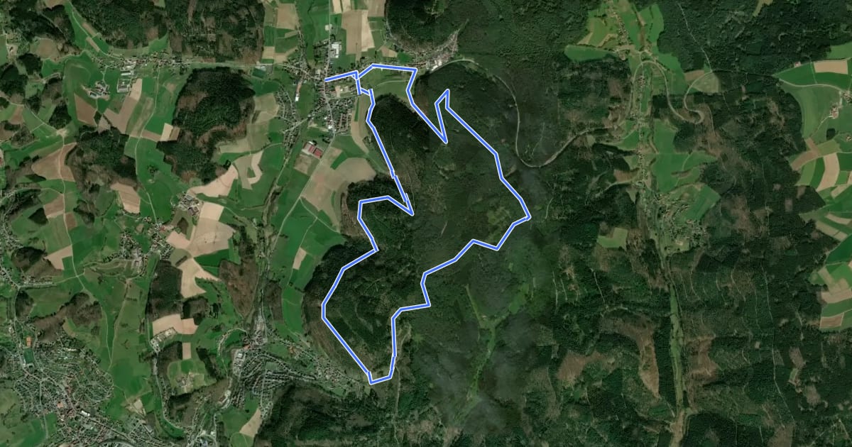 Маршрут Rundwanderweg Affolterbach 3: Meisenberg-Weg на спутниковом снимке