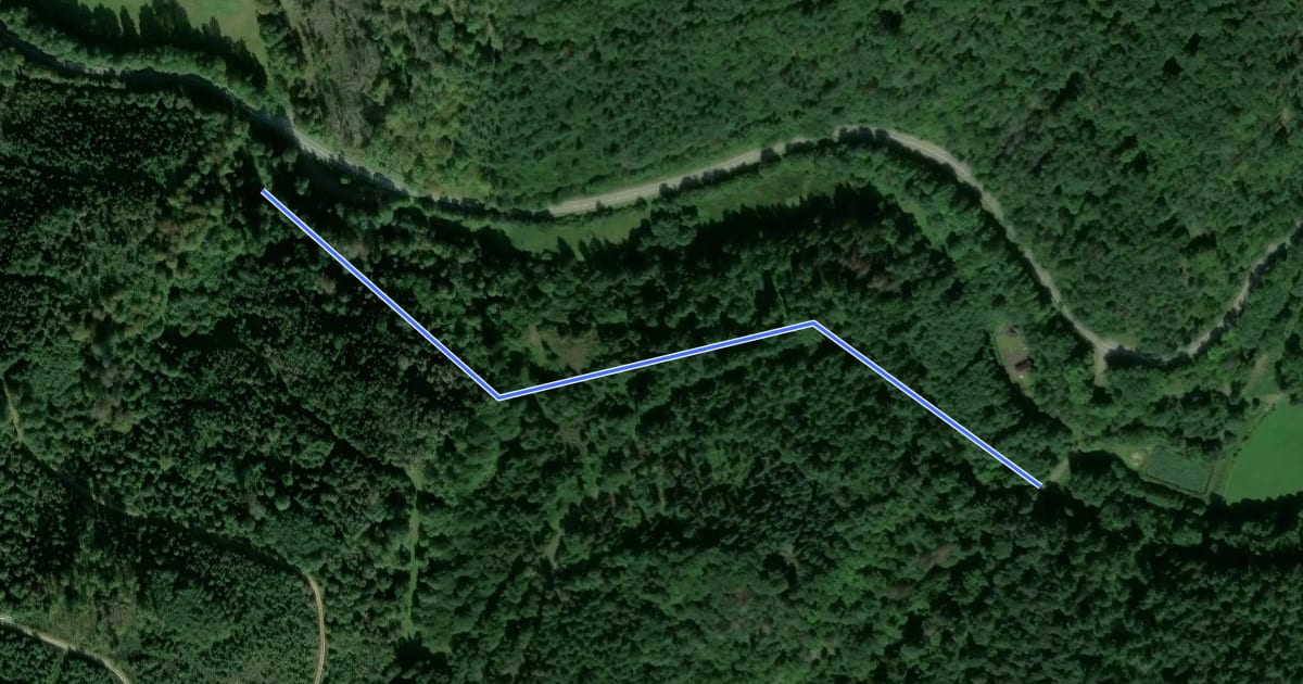 Маршрут Rundwanderweg Ahornblatt на спутниковом снимке