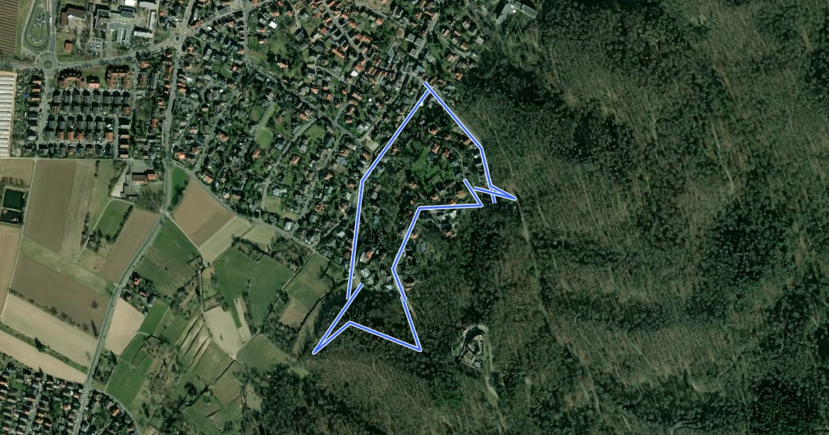 Маршрут Rundwanderweg Alsbach-Hähnlein Herzog-Ulrich-Ruhe 2: Panoramaweg на спутниковом снимке