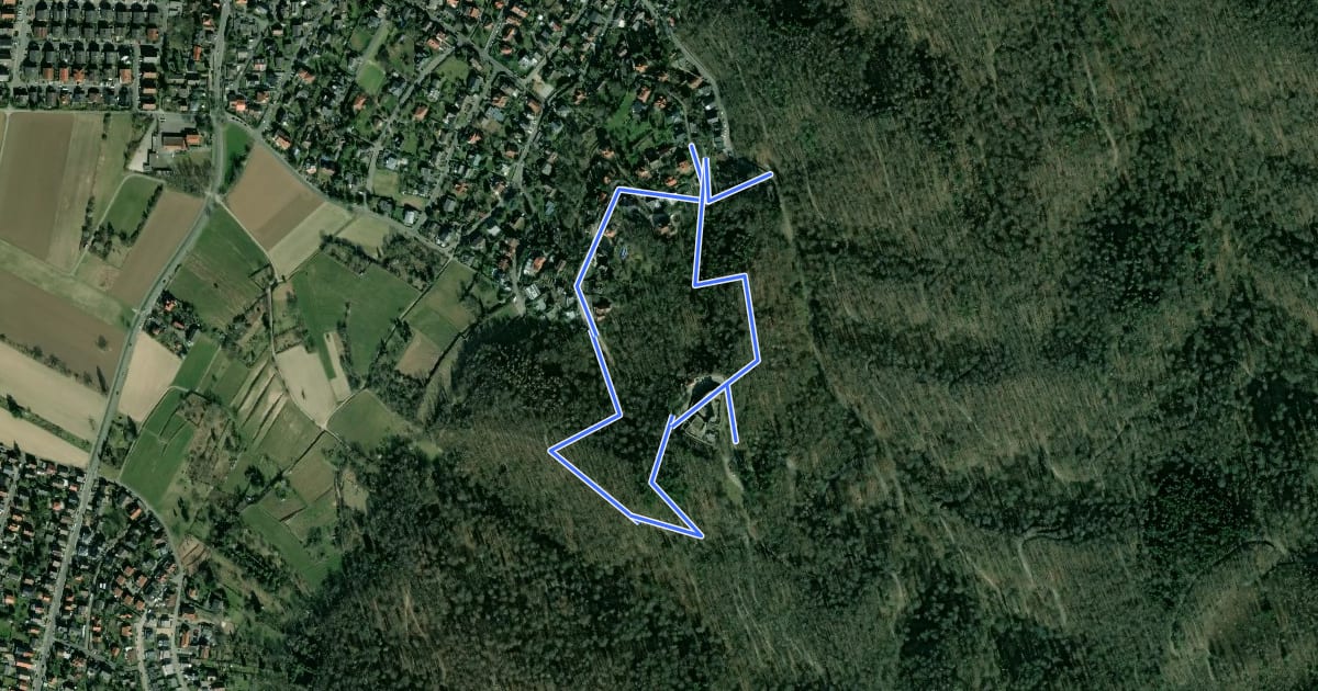 Маршрут Rundwanderweg Alsbach-Hähnlein Herzog-Ulrich-Ruhe 3: Schloss-Weg на спутниковом снимке
