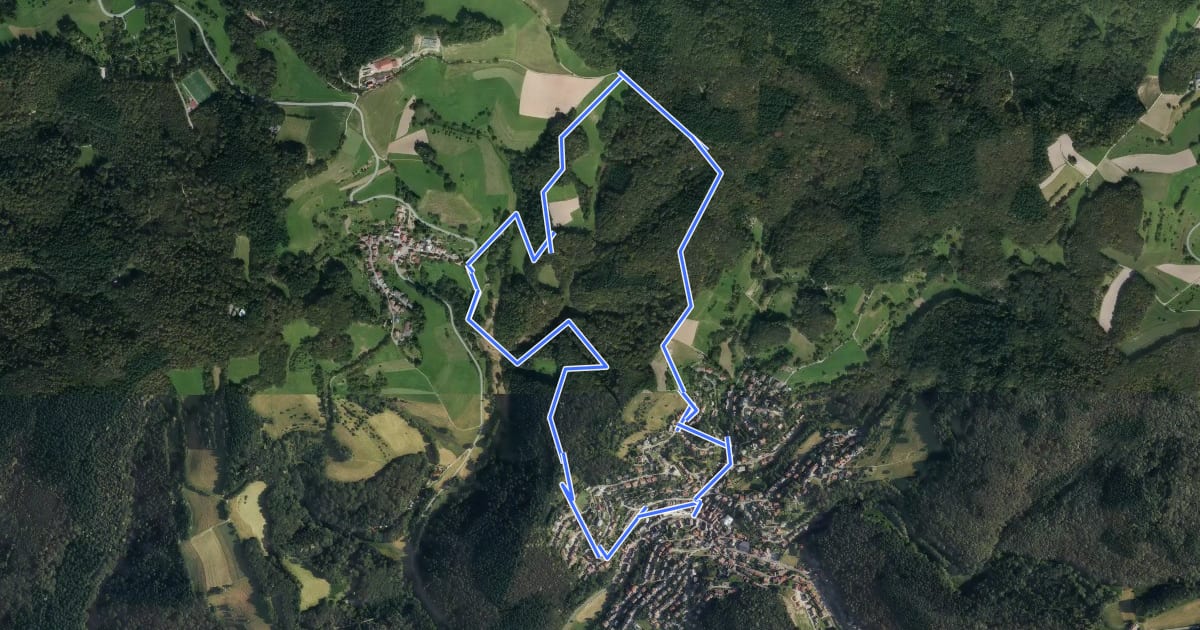Маршрут Rundwanderweg Altenbach 2: Ursenbach-Weg на спутниковом снимке