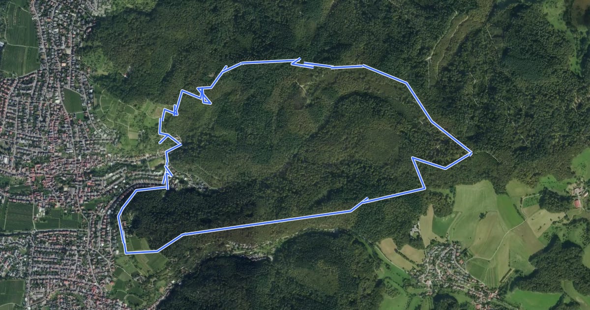 Маршрут Rundwanderweg Am Bischof 6: Geiersbergweg на спутниковом снимке
