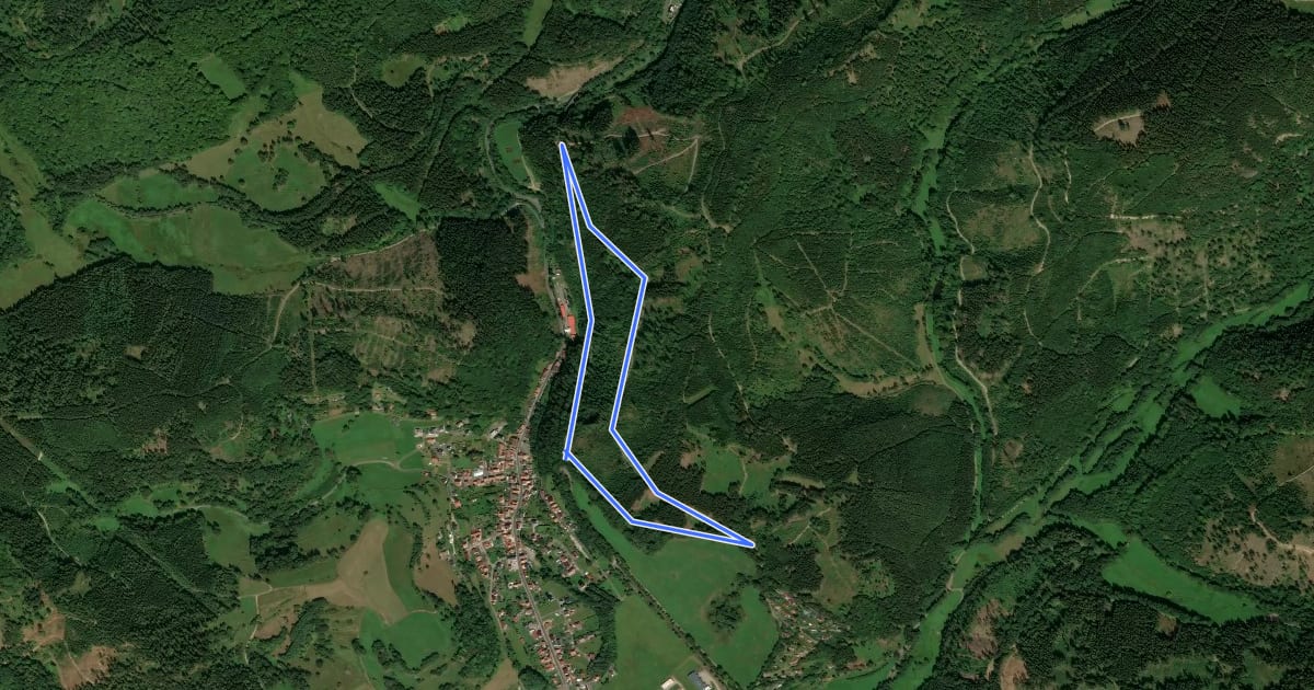 Маршрут Rundwanderweg Am Hundsrück на спутниковом снимке