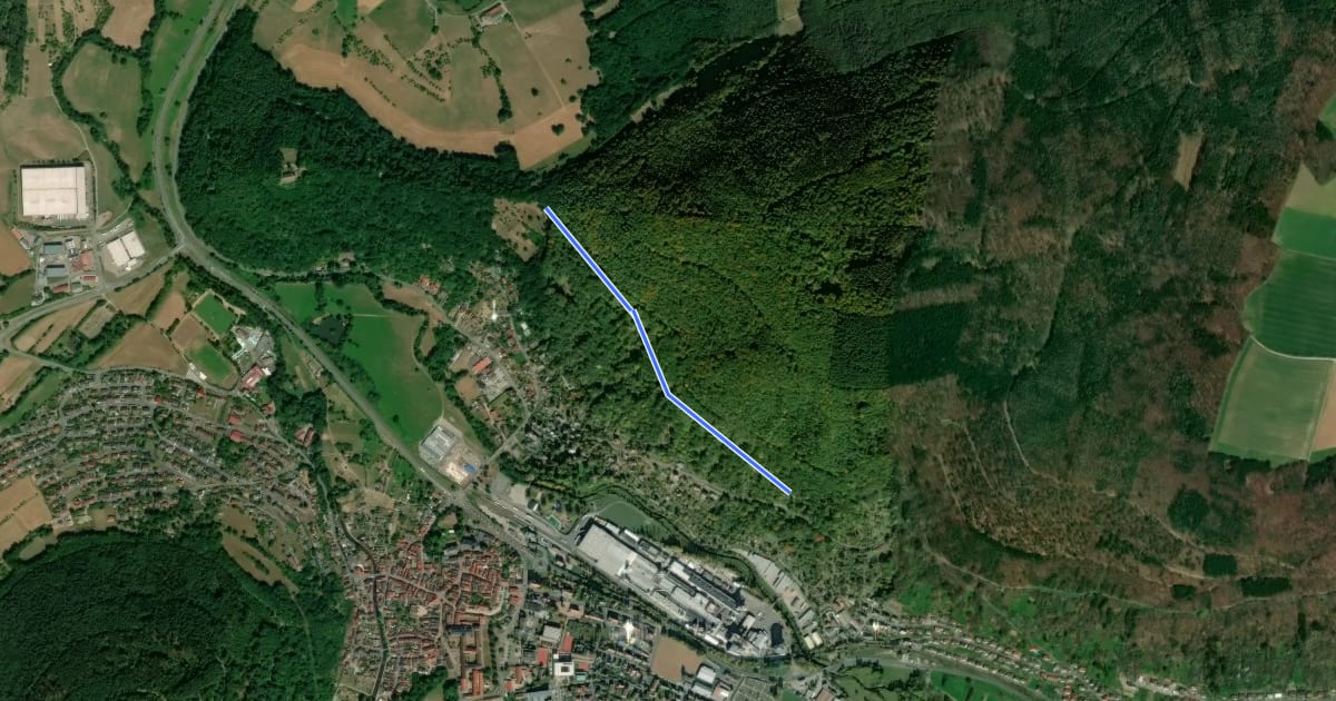Маршрут Rundwanderweg Amorbach An der Gotthardsruine 1: Gotthardsberg-Weg на спутниковом снимке