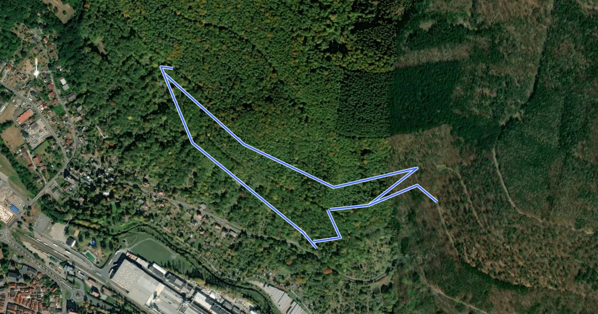 Маршрут Rundwanderweg Amorbach An der Gotthardsruine 2: Sommer-Berg-Weg на спутниковом снимке
