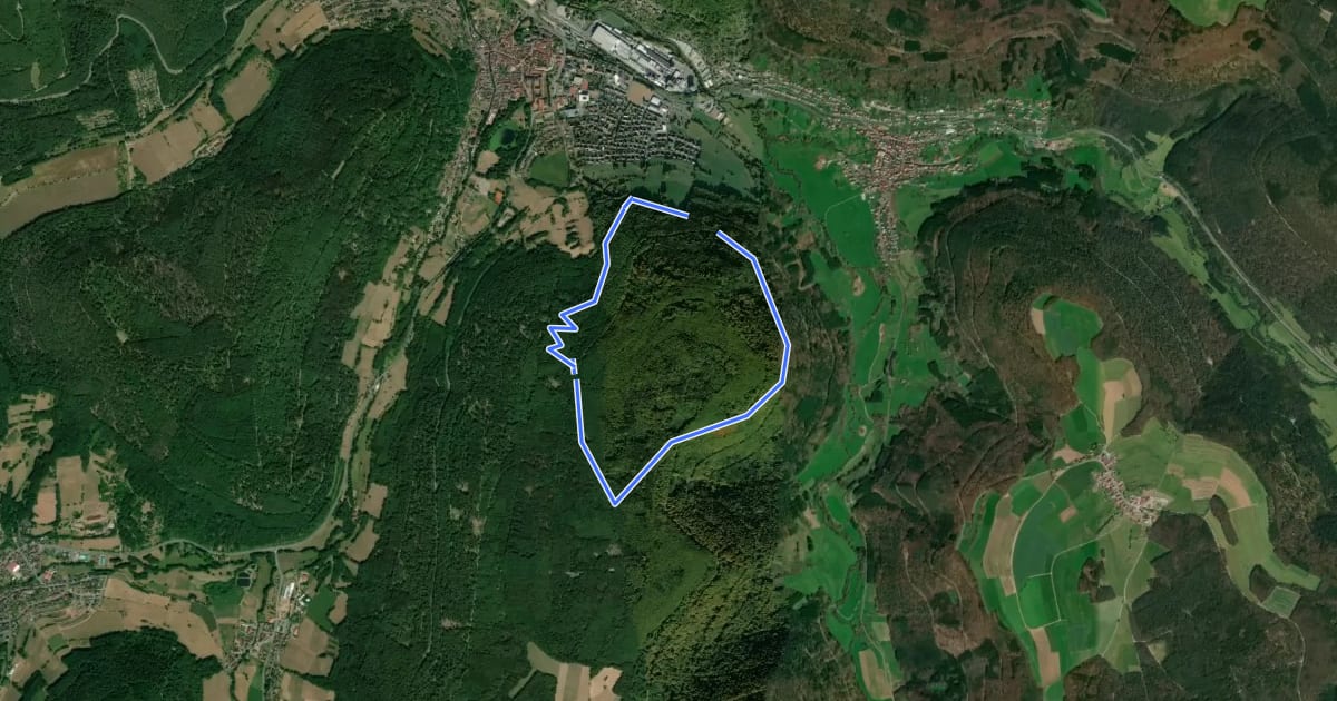 Маршрут Rundwanderweg Amorbach Beuchner Berg 2: Kapellen-Weg на спутниковом снимке