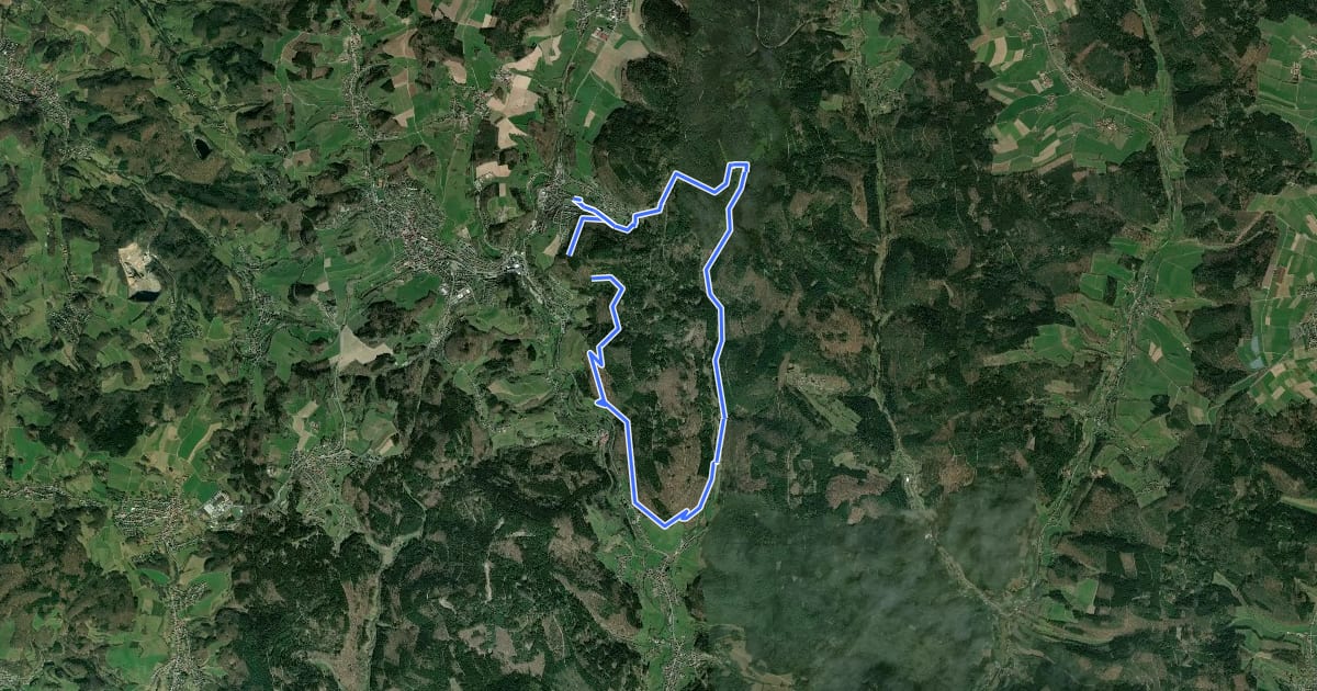 Маршрут Rundwanderweg Aschbach 4: Dürr-Ellenbach-Weg на спутниковом снимке