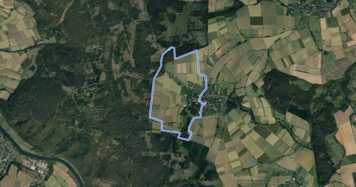Маршрут Rundwanderweg Bühren 2 на спутниковом снимке