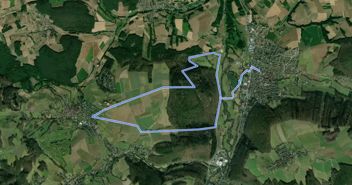 Маршрут Rundwanderweg Bad König 7 : Brombachtal-Weg на спутниковом снимке