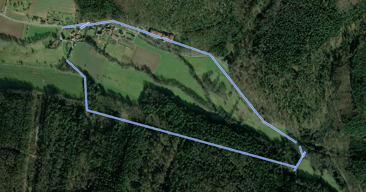 Маршрут Rundwanderweg Bad König Erlenbrunnen 4 :Naturlehrpfad на спутниковом снимке