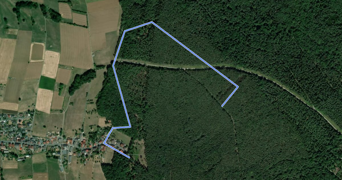 Маршрут Rundwanderweg Bad König Saubusch 7: Heidenberg-Weg на спутниковом снимке