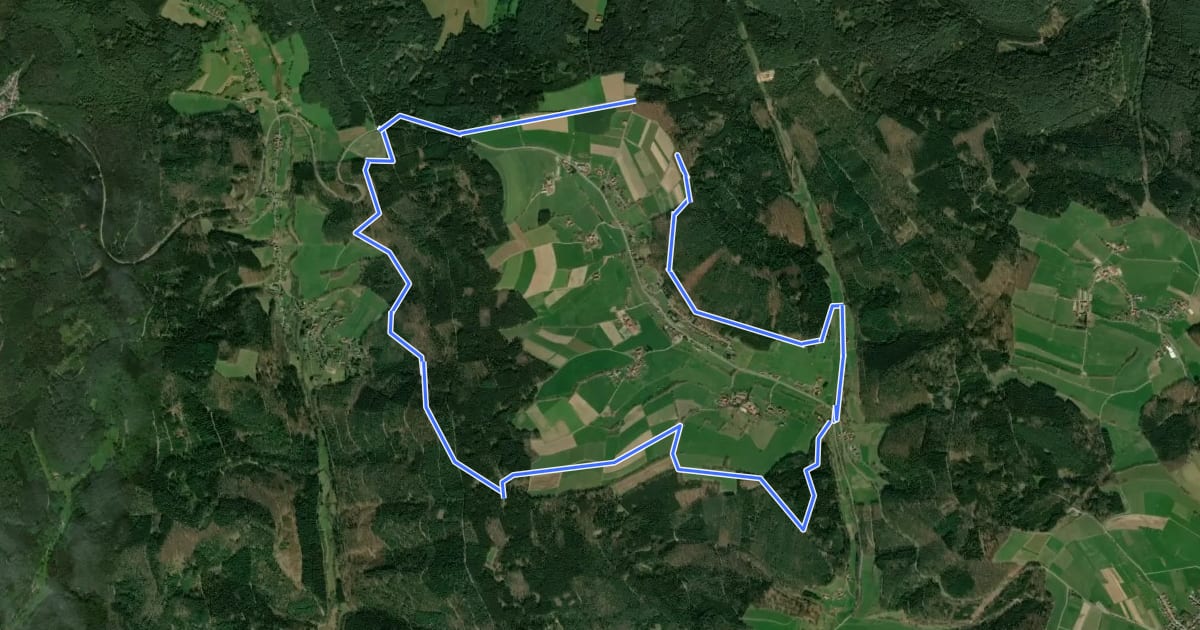 Маршрут Rundwanderweg Beerfelden 3: Dicke-Eiche-Weg на спутниковом снимке