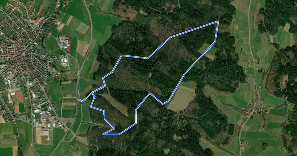 Маршрут Rundwanderweg Beerfelden Buchhelle 5: Tannenbergweg на спутниковом снимке