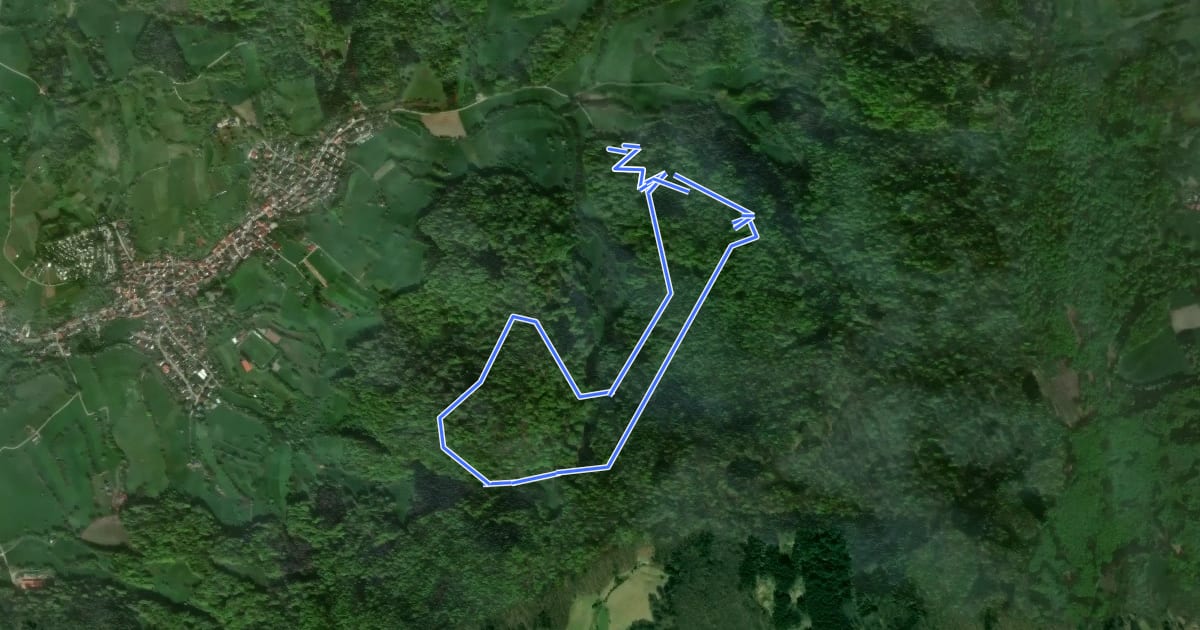 Маршрут Rundwanderweg Bensheim Märkerwald 2: Eichelbergweg на спутниковом снимке