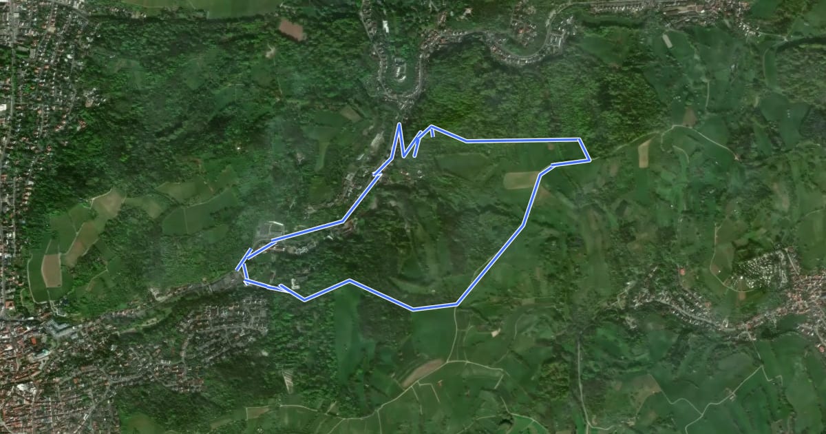 Маршрут Rundwanderweg Bensheim Schönhof 3: Gronauer-Höhenweg на спутниковом снимке