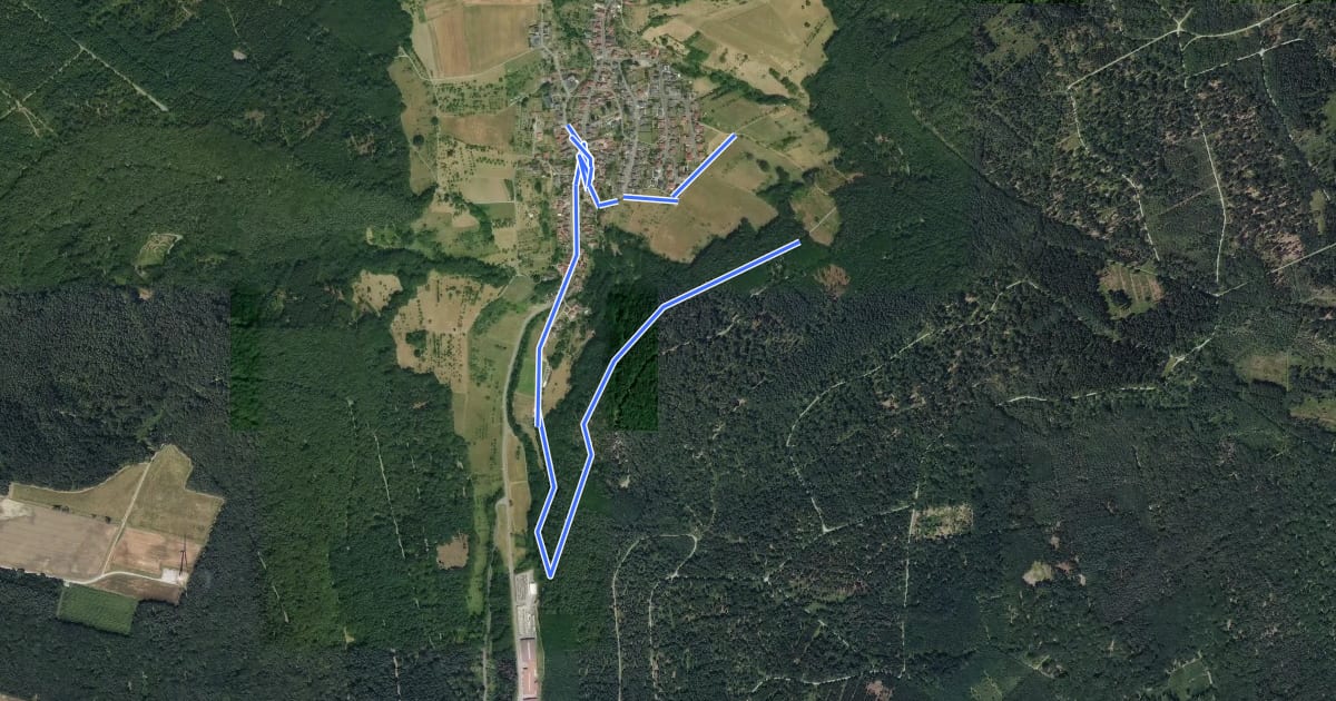 Маршрут Rundwanderweg Boxtal, Bo3, Eichbergweg на спутниковом снимке