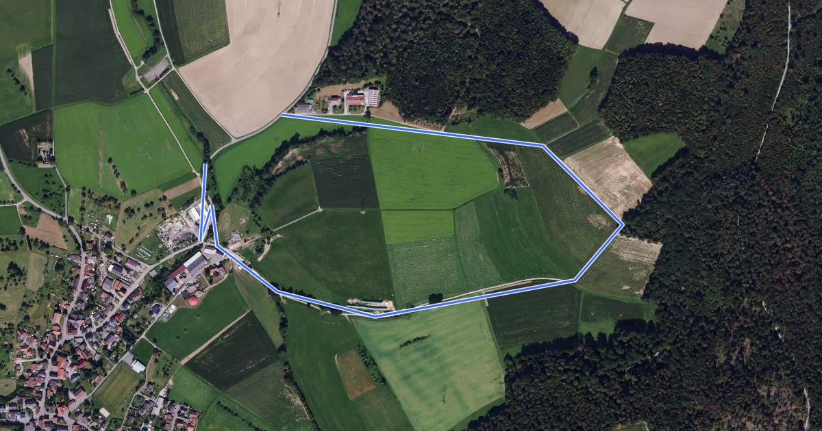 Маршрут Rundwanderweg Breitenbronn 1: Hönigsberg-Weg на спутниковом снимке