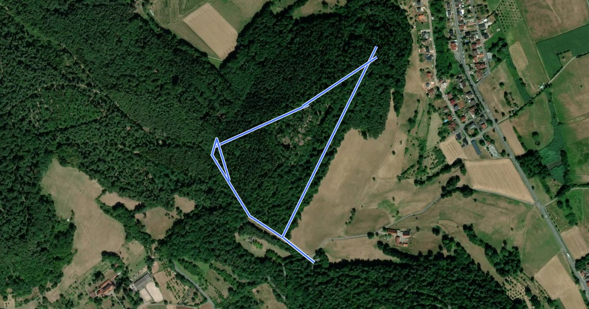 Маршрут Rundwanderweg Breuberg Burg Breuberg 2: Schanzen-Weg на спутниковом снимке