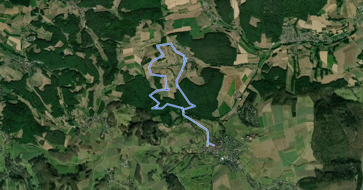 Маршрут Rundwanderweg Brombachtal 3 на спутниковом снимке
