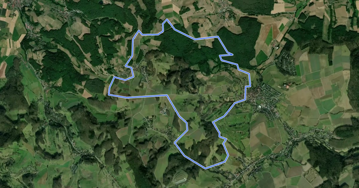 Маршрут Rundwanderweg Brombachtal 7: Fernblickweg на спутниковом снимке