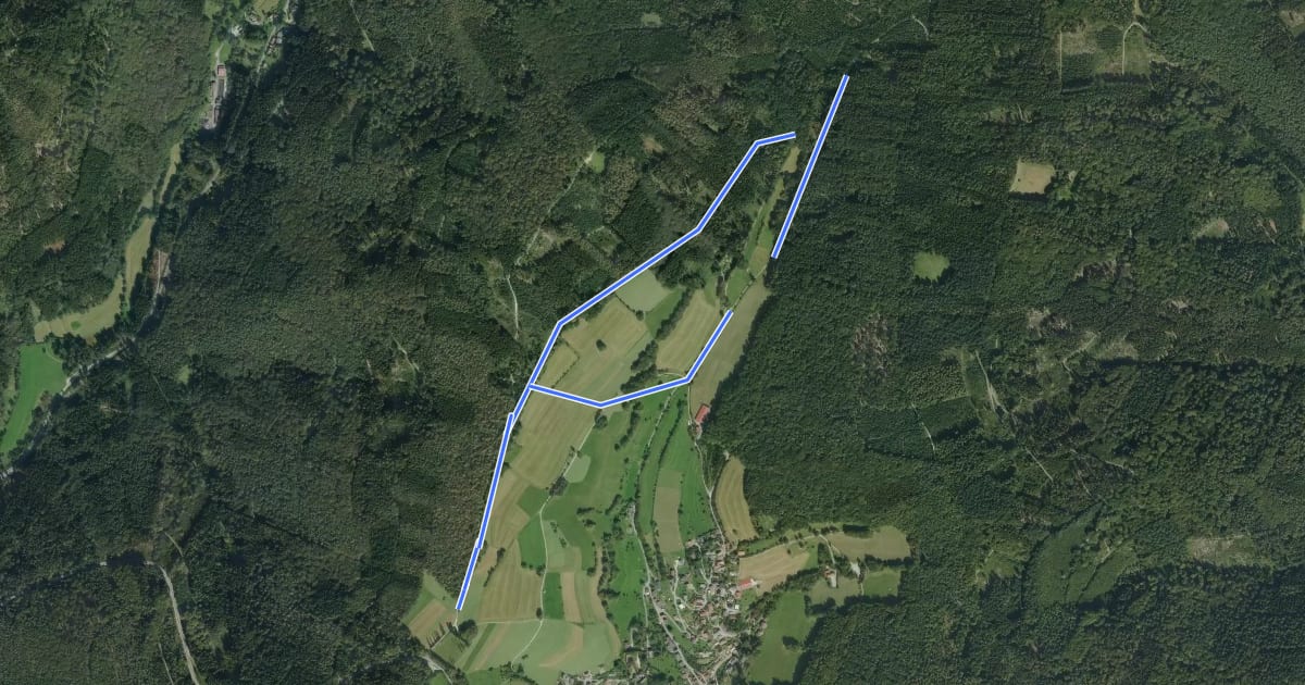 Маршрут Rundwanderweg Bußkopf 4: Zwää Plugschlääfe ään Schdrich Weg на спутниковом снимке
