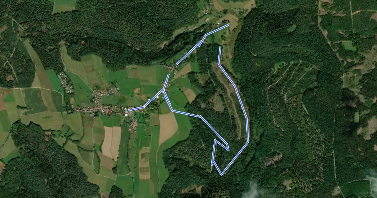 Маршрут Rundwanderweg Bullau 3 на спутниковом снимке