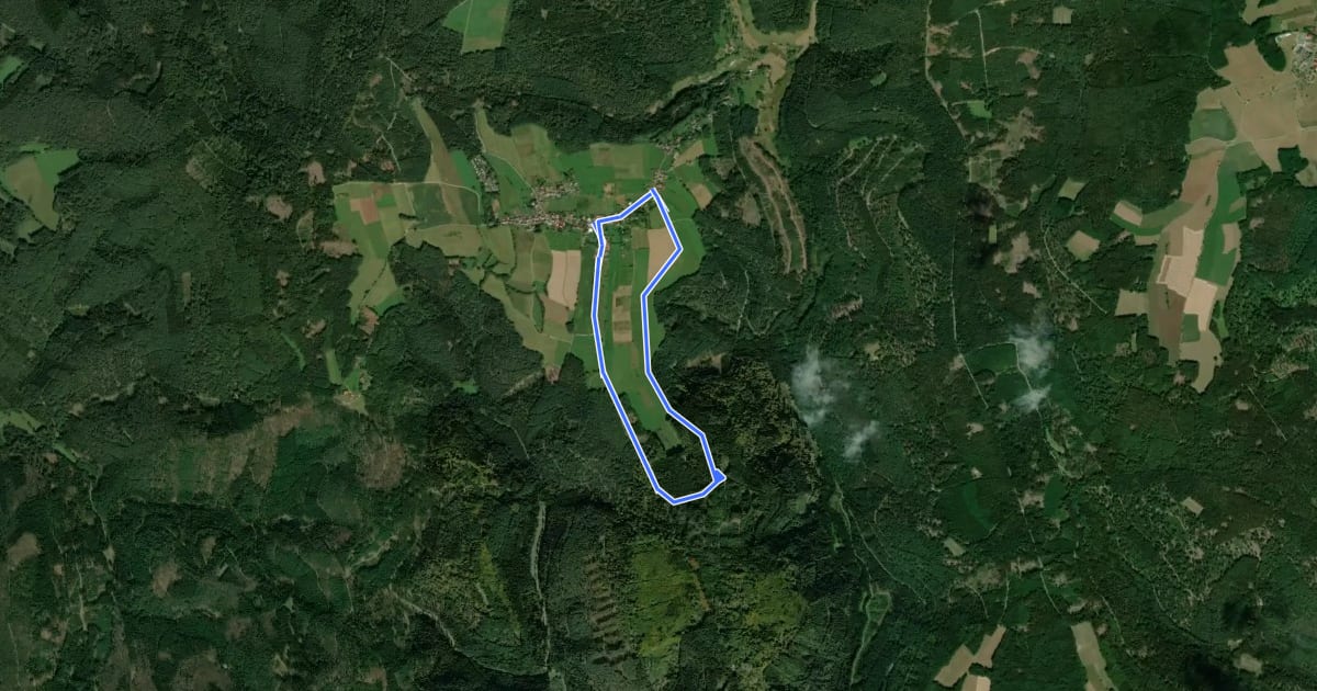 Маршрут Rundwanderweg Bullau 5 на спутниковом снимке