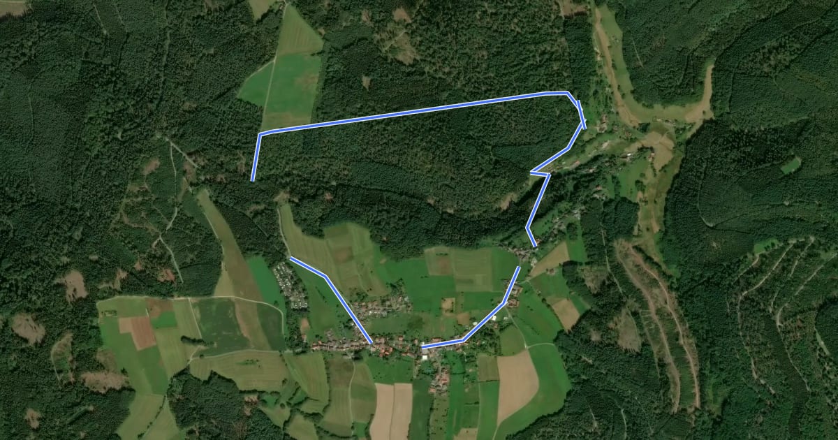 Маршрут Rundwanderweg Bullau 6 на спутниковом снимке