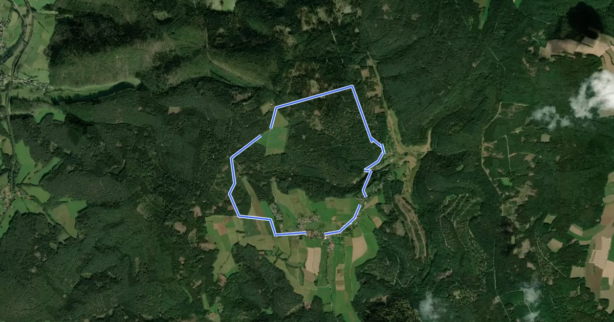 Маршрут Rundwanderweg Bullau 7 на спутниковом снимке