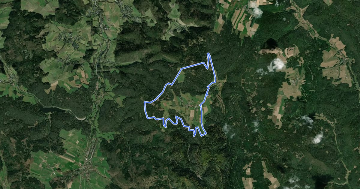 Маршрут Rundwanderweg Bullau Bu1: Bullauer Rundweg на спутниковом снимке