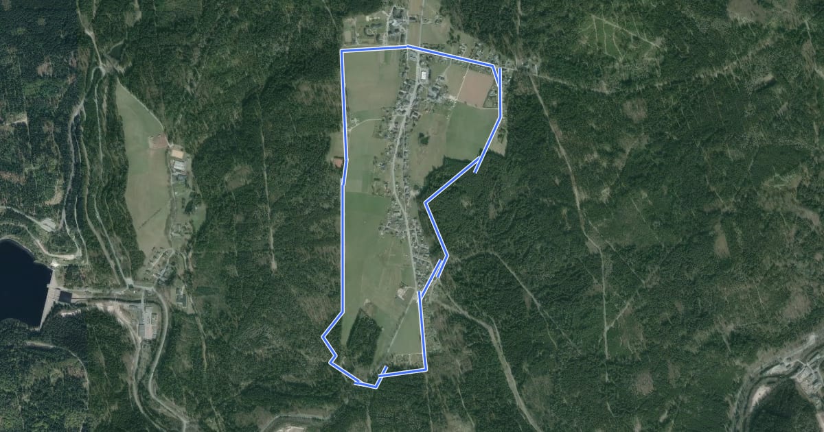 Маршрут Rundwanderweg Burkhardtsgrün на спутниковом снимке