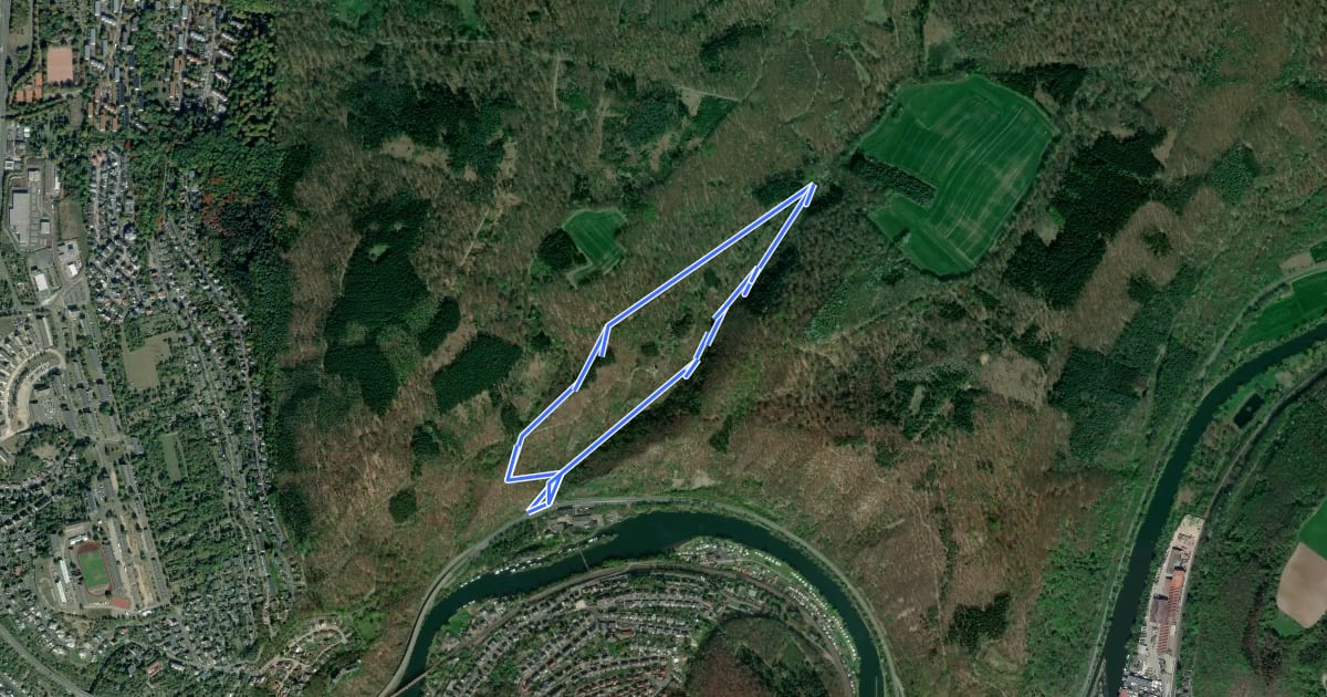 Маршрут Rundwanderweg C на спутниковом снимке