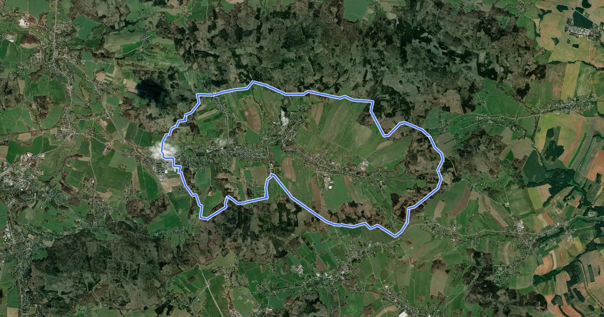 Маршрут Rundwanderweg Cunewalde на спутниковом снимке