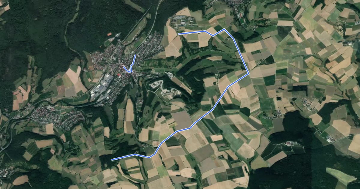 Маршрут Rundwanderweg Dallau 2: Lohäcker-Weg на спутниковом снимке