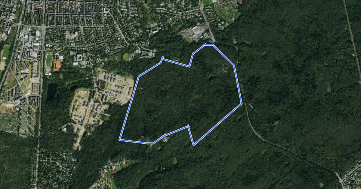 Маршрут Rundwanderweg Darmstadt Moosberg 3: Moosberg - Weg на спутниковом снимке